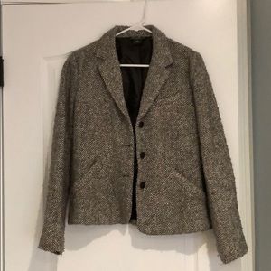 Wool-blend blazer